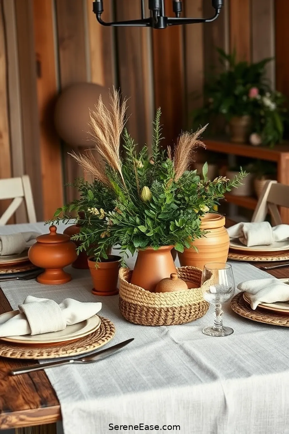 19 Ways to Use Earth Tones in Rustic Dining Room Style 17 Choose Earthy Centerpieces for 19 Ways to Use Earth Tones in Rustic Dining Room Style