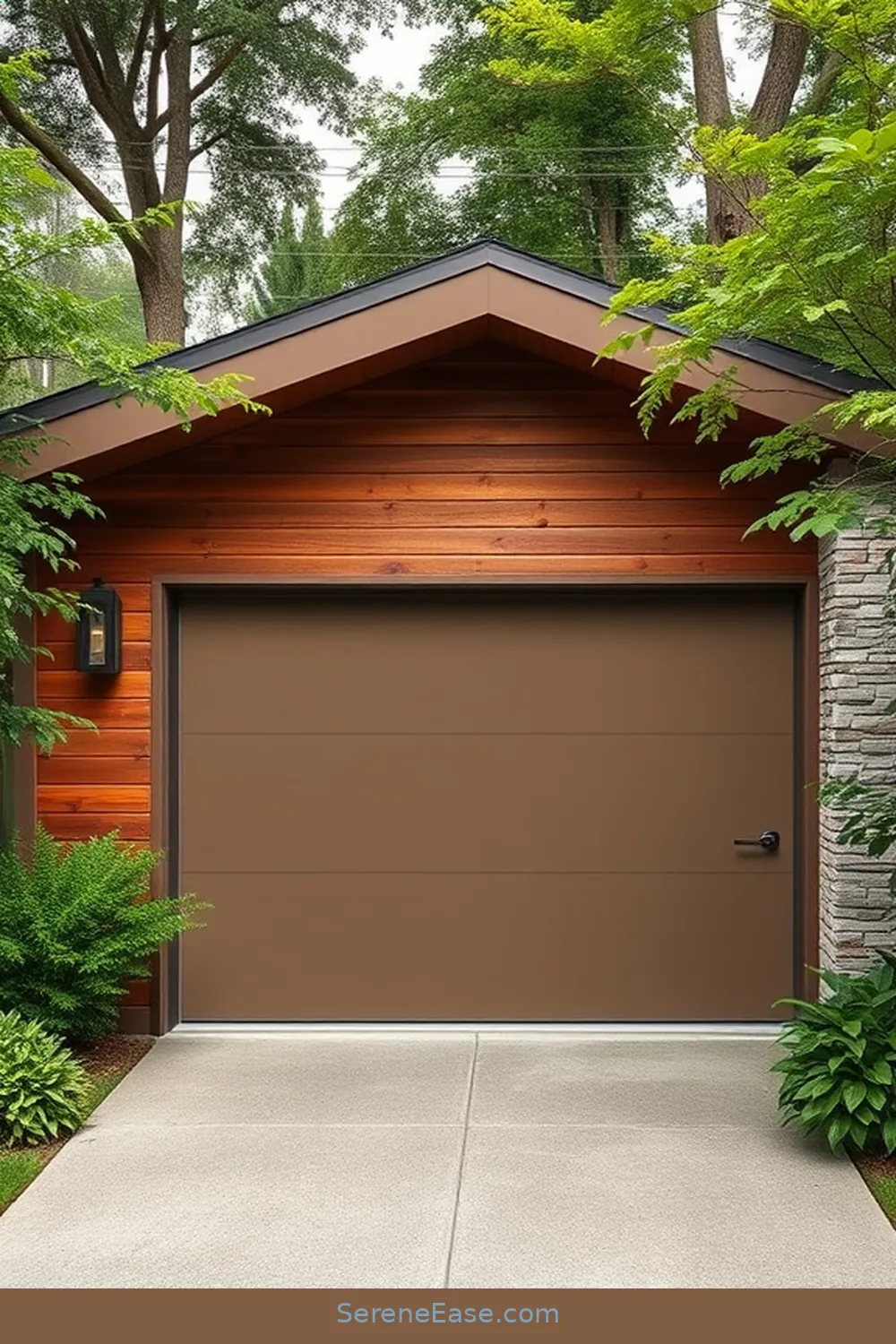 19 Ways to Use Earth Tones in a Mid Century Modern Garage Style 3 Paint the Garage Door in Muted Tones for 19 Ways to Use Earth Tones in a Mid Century Modern Garage Style