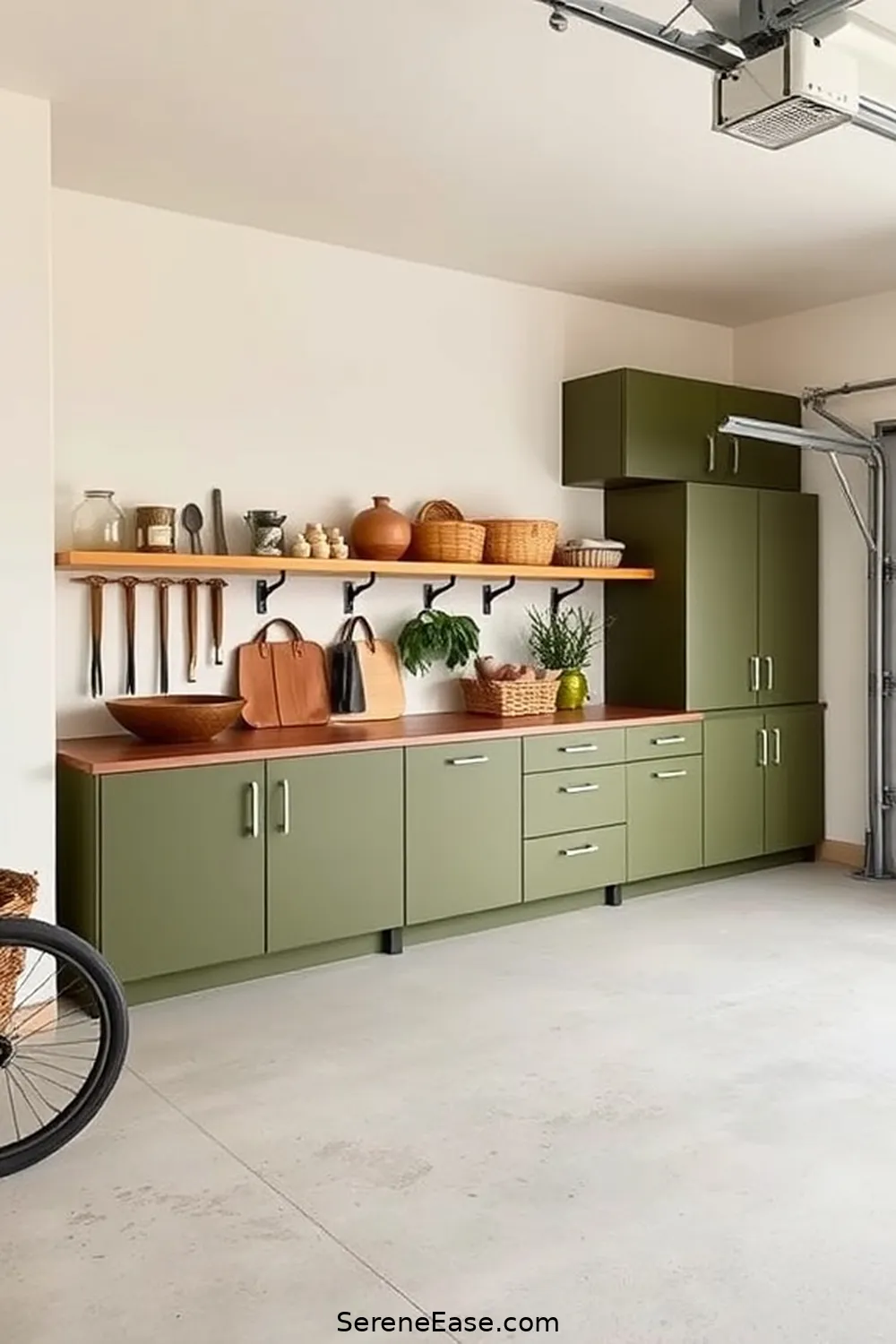 19 Ways to Use Earth Tones in a Mid Century Modern Garage Style 6 Select Olive Green Storage Solutions for 19 Ways to Use Earth Tones in a Mid Century Modern Garage Style