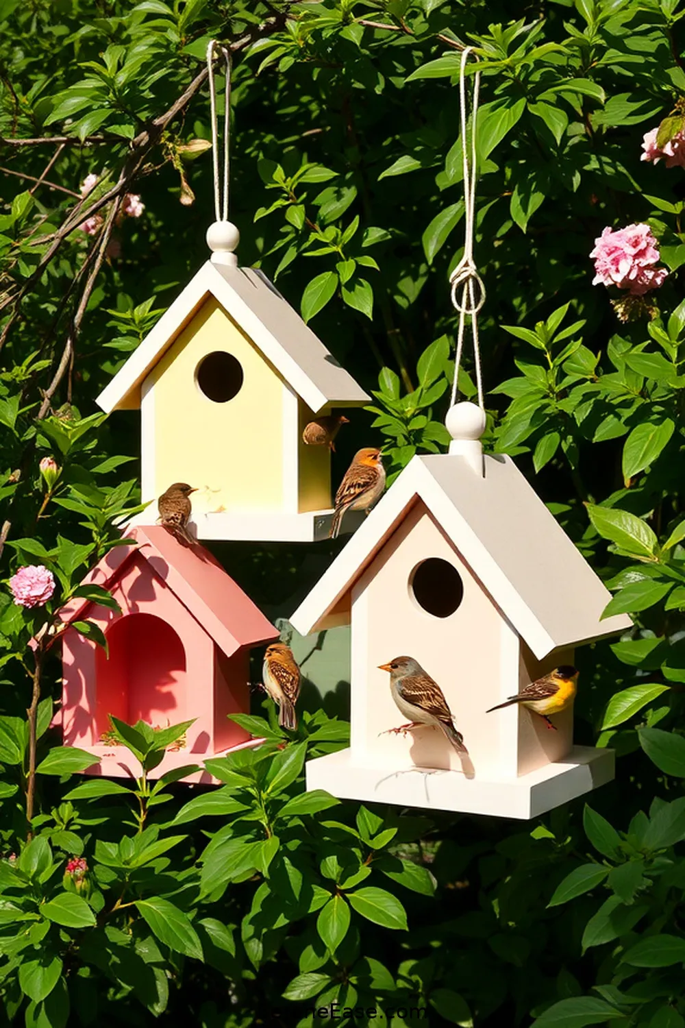19 Ways to Use Pastels in Your Minimalist Outdoor Patio Style 19 18. Opt for Pastel Birdhouses or Feeders for 19 Ways to Use Pastels in Your Minimalist Outdoor Patio Style
