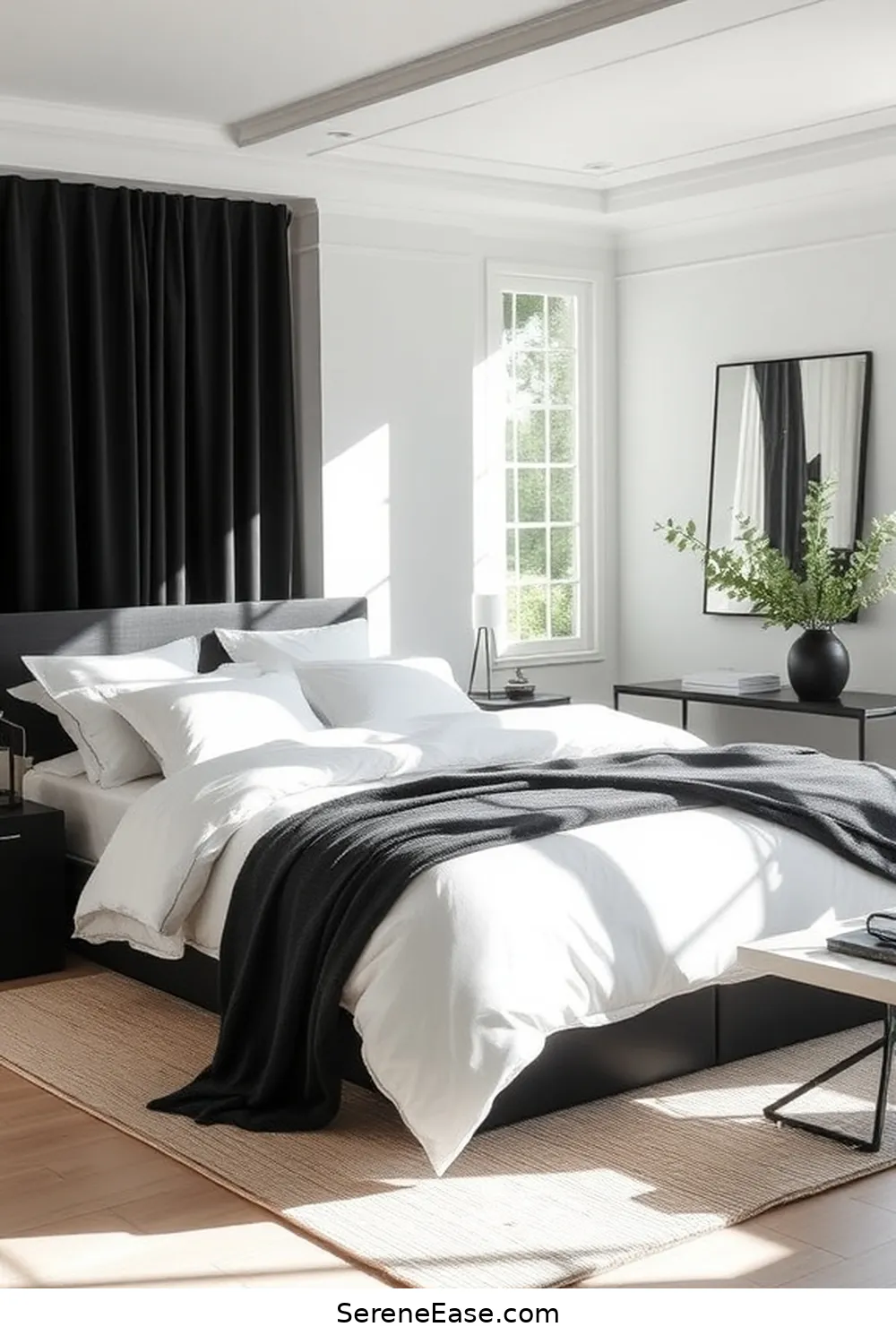 20 Stunning Black and White Modern Farmhouse Bedroom Ideas 4 Monochrome Bedding Ensembles for 20 Stunning Black and White Modern Farmhouse Bedroom Ideas