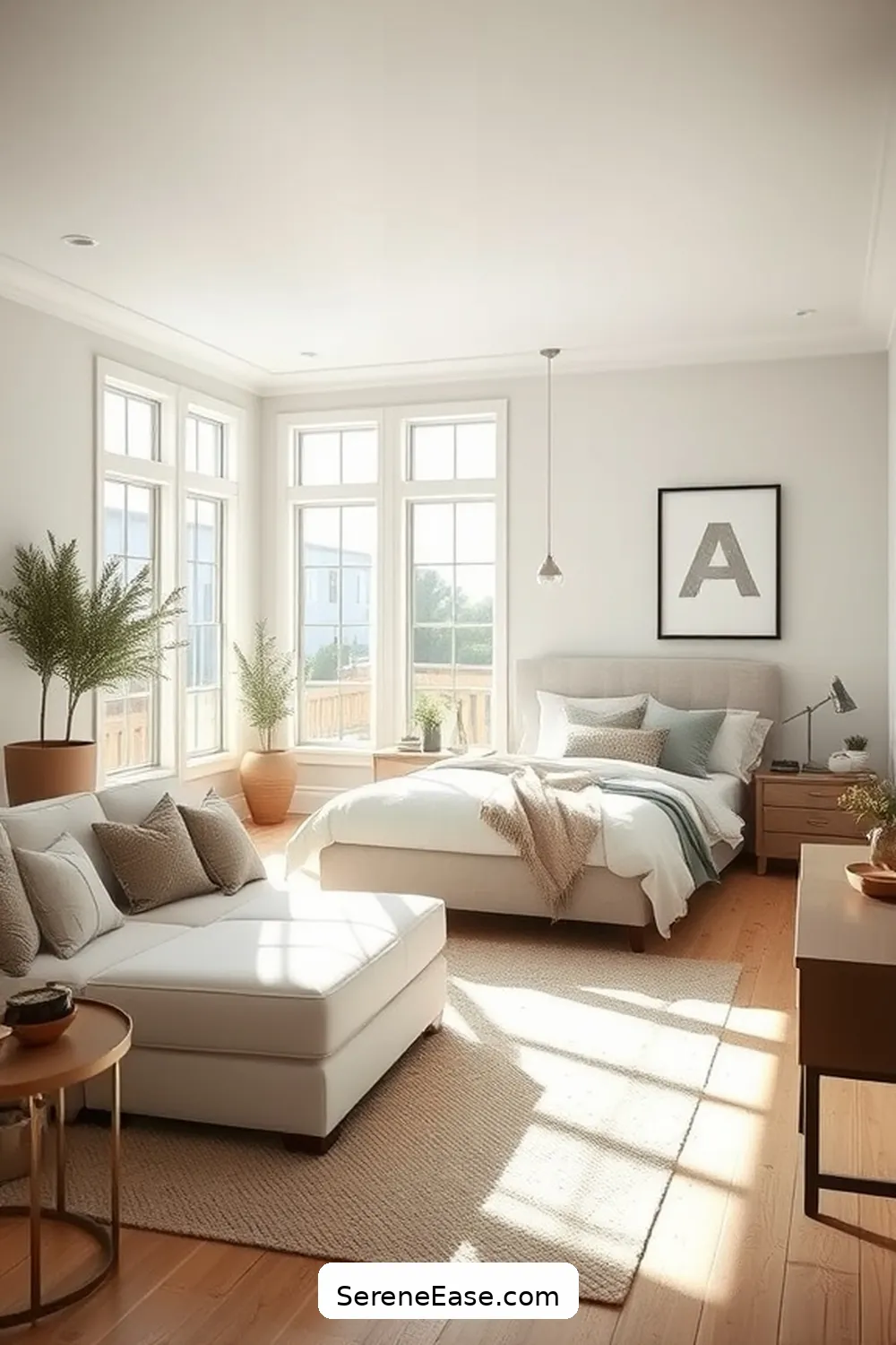 20 Stunning Black and White Modern Farmhouse Bedroom Ideas 18 Neutral Toned Walls for 20 Stunning Black and White Modern Farmhouse Bedroom Ideas