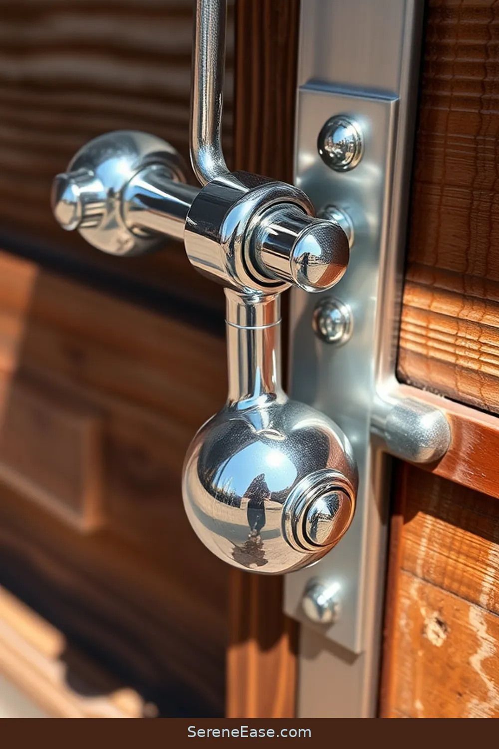 20 Stunning Metallic Accents for Modern Farmhouse Garage Style 9 Chrome Garage Door Hardware for 20 Stunning Metallic Accents for Modern Farmhouse Garage Style