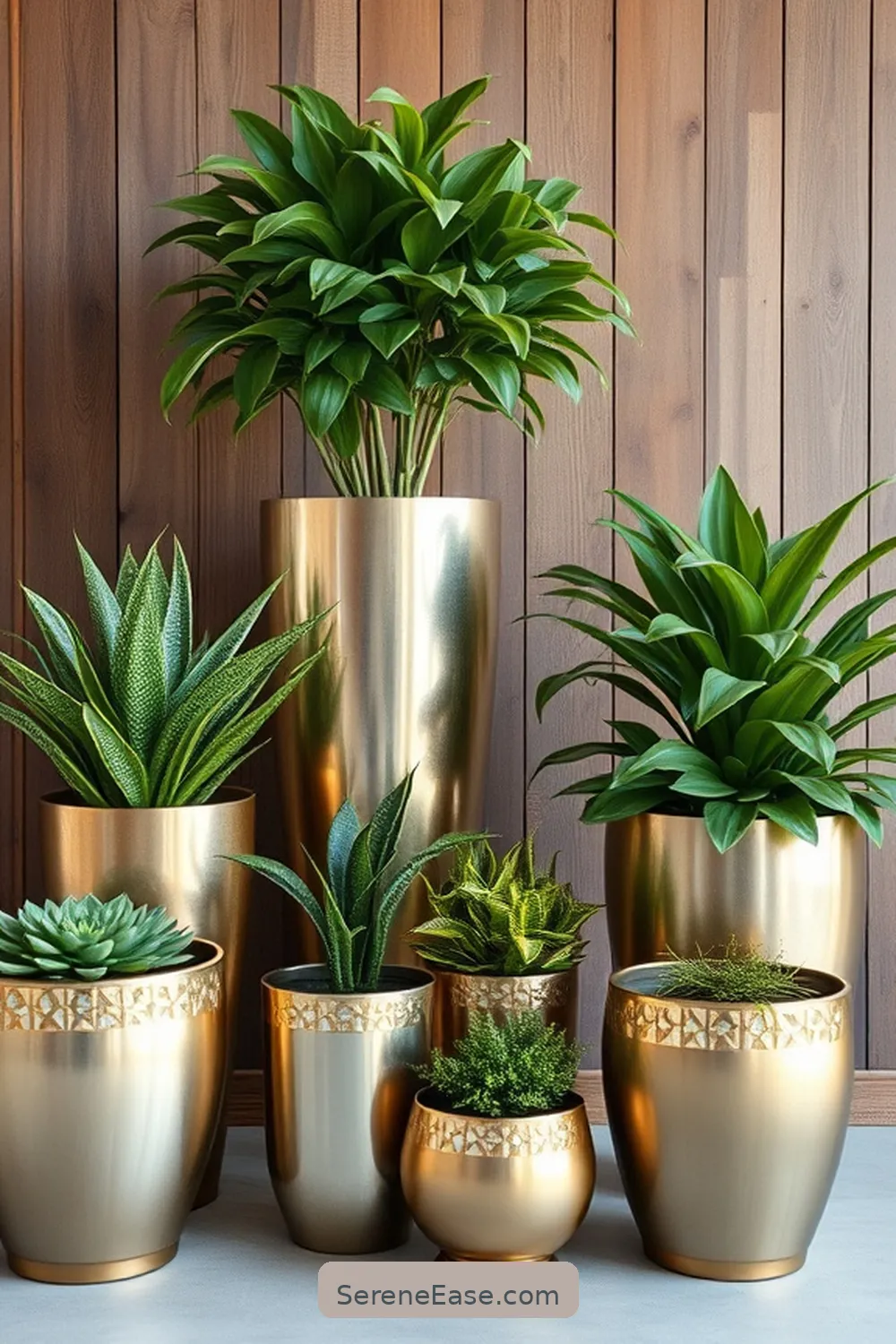 20 Stunning Metallic Accents for Modern Farmhouse Garage Style 18 Decorative Metal Planters for 20 Stunning Metallic Accents for Modern Farmhouse Garage Style
