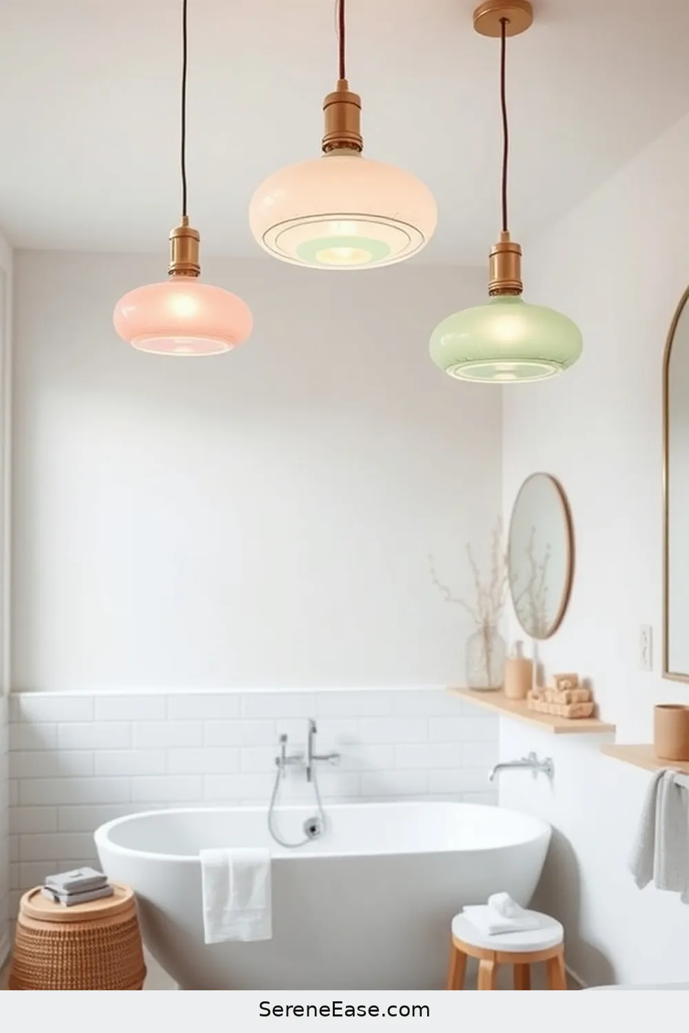 20 Stunning Ways to Use Pastels in a Scandinavian Style Bathroom 7 Light Fixtures With Pastel Shades for 20 Stunning Ways to Use Pastels in a Scandinavian Style Bathroom