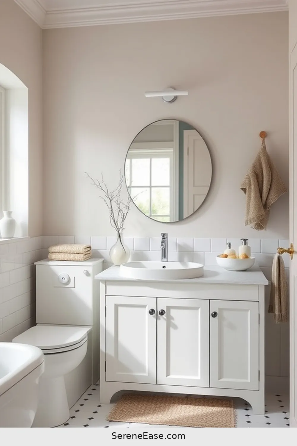 20 Stunning Ways to Use Pastels in a Scandinavian Style Bathroom 15 Painted Furniture in Light Shades for 20 Stunning Ways to Use Pastels in a Scandinavian Style Bathroom