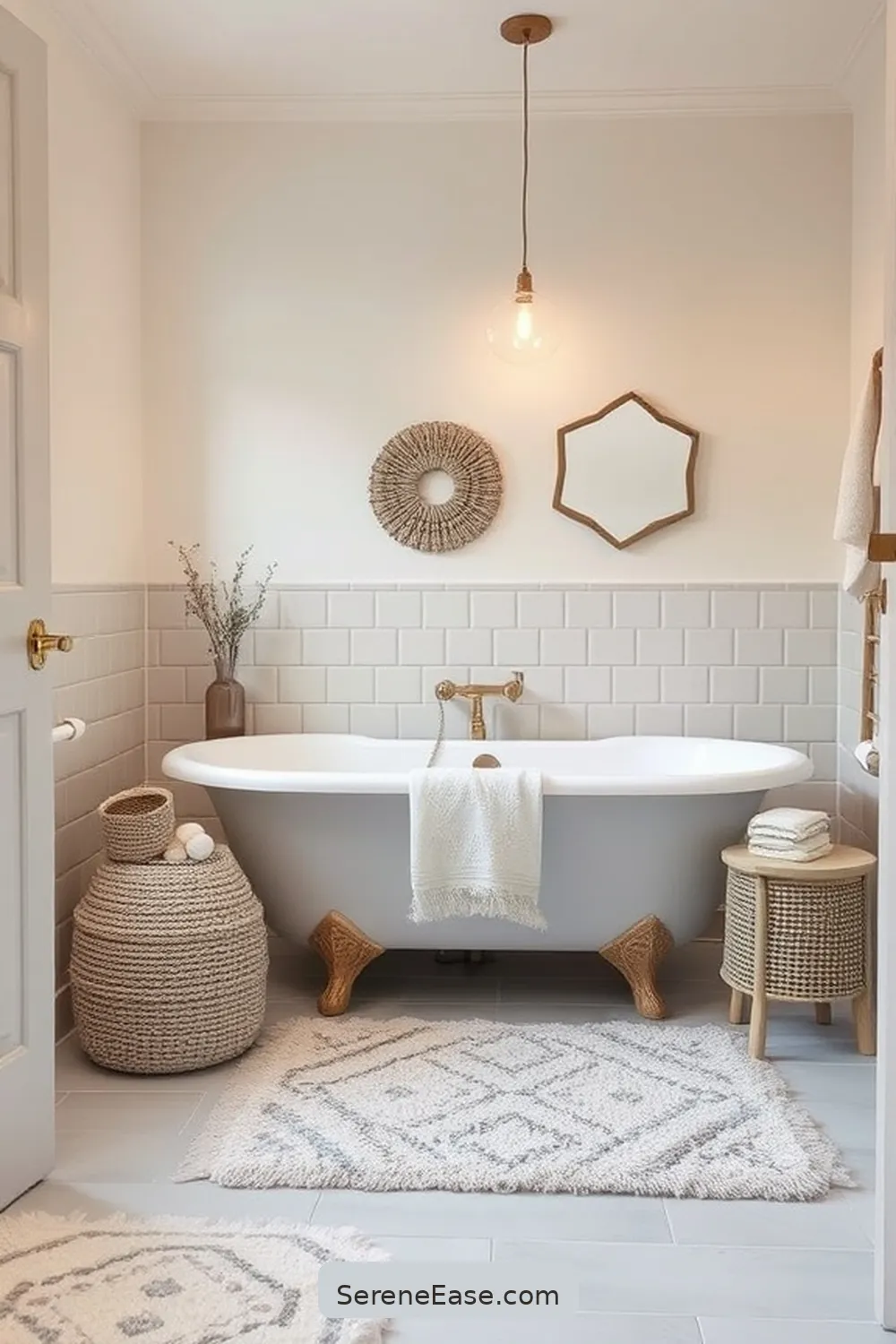 20 Stunning Ways to Use Pastels in a Scandinavian Style Bathroom 18 Pastel Rugs for a Cozy Feel for 20 Stunning Ways to Use Pastels in a Scandinavian Style Bathroom