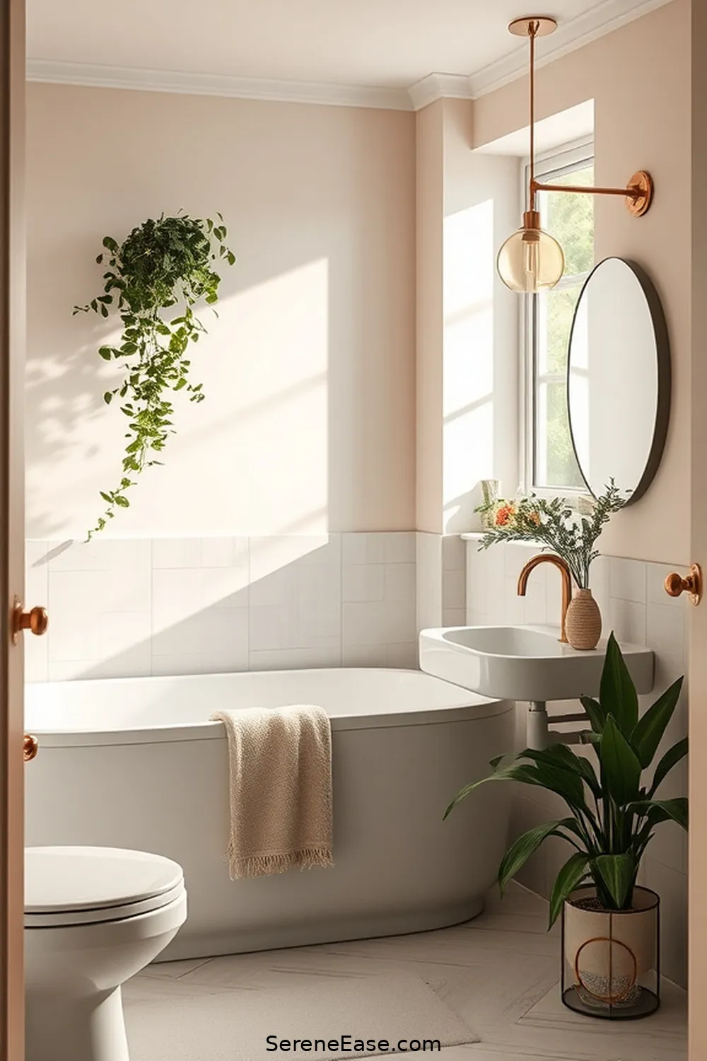 20 Stunning Ways to Use Pastels in a Scandinavian Style Bathroom 2 Soft Pastel Wall Paint for 20 Stunning Ways to Use Pastels in a Scandinavian Style Bathroom