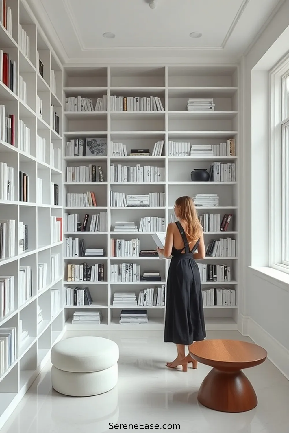 20 Ways to Achieve Monochromatic Library in Minimalist Style 2 Choose a Color Palette for 20 Ways to Achieve Monochromatic Library in Minimalist Style