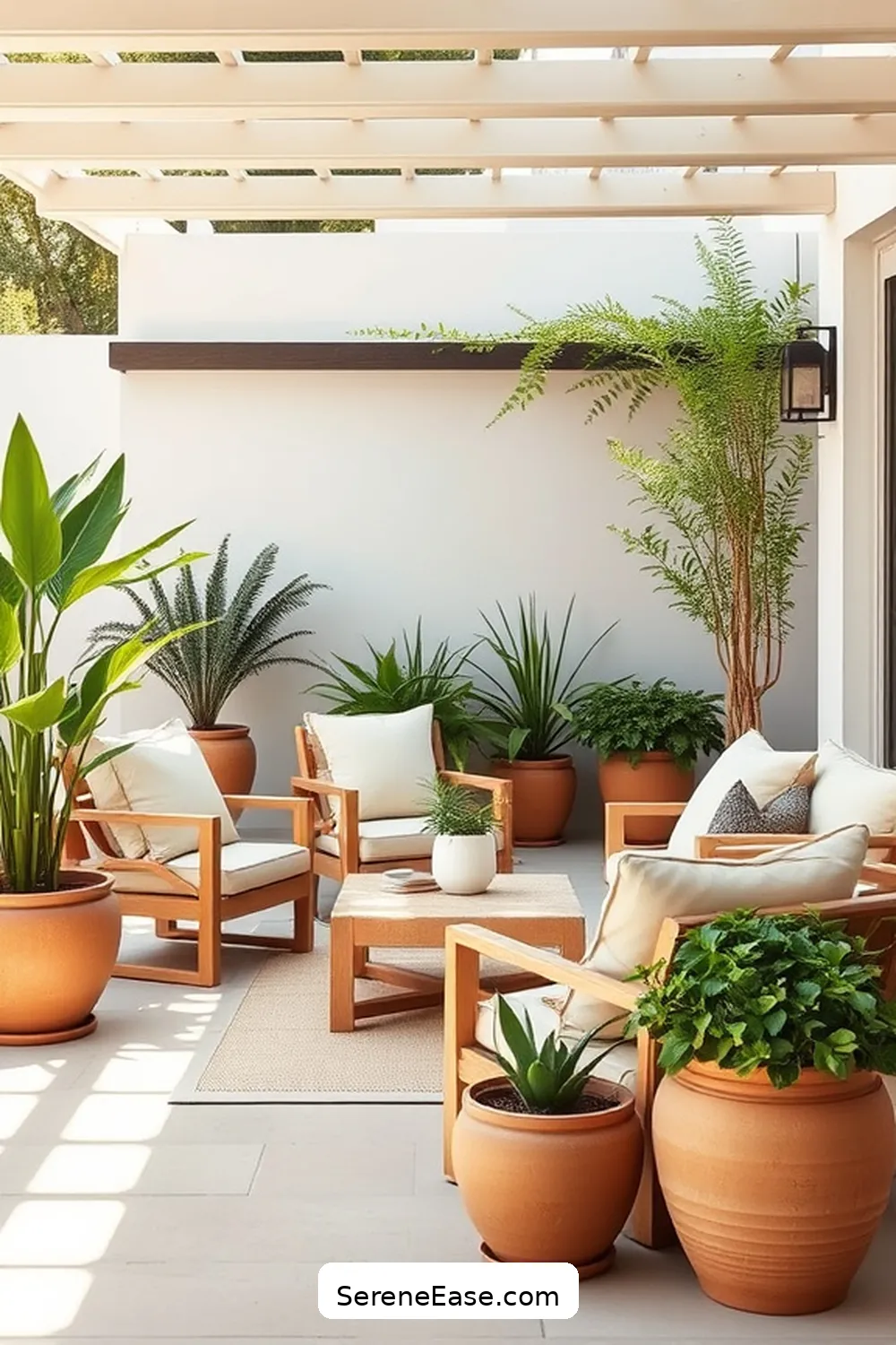 Choose a Neutral Color Palette for 20 Ways to Achieve Neutral Tones in Minimalist Outdoor Patio Style