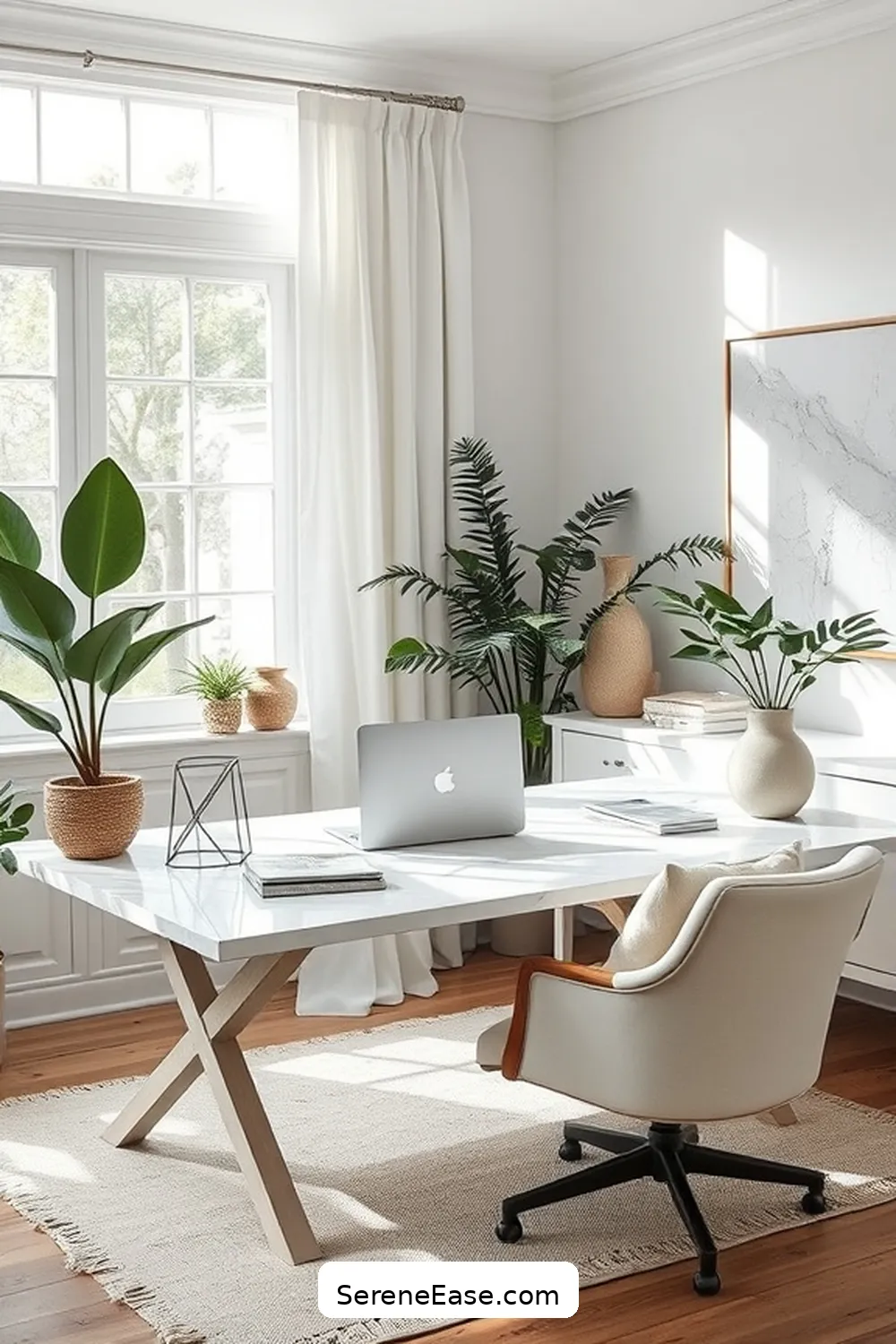 20 Ways to Achieve a Black and White Modern Farmhouse Home Office Style 18 Layer Different Shades of White for 20 Ways to Achieve a Black and White Modern Farmhouse Home Office Style