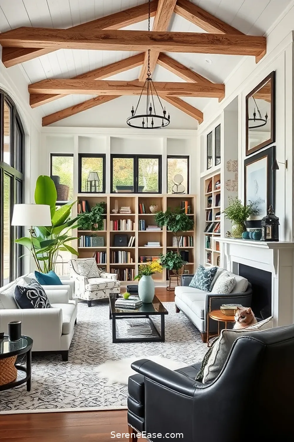20 Ways to Create a Black and White Modern Farmhouse Library Style 2 Choose a Black and White Color Palette for 20 Ways to Create a Black and White Modern Farmhouse Library Style