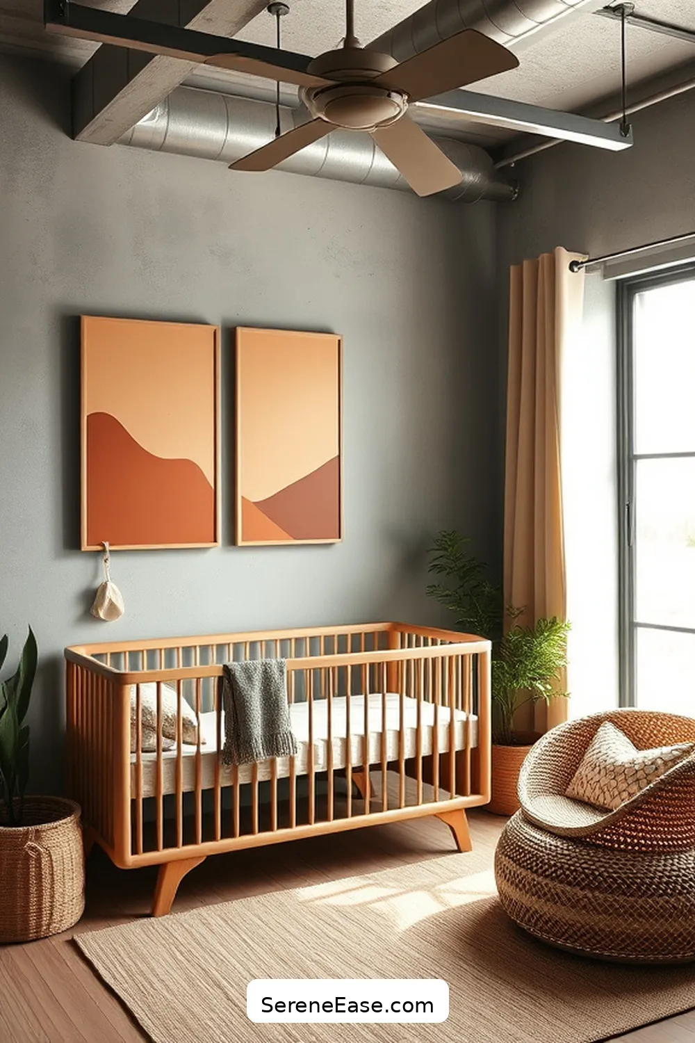 20 Ways to Incorporate Earth Tones in Industrial Style Nurseries 12 Incorporate Earthy Artwork for 20 Ways to Incorporate Earth Tones in Industrial Style Nurseries