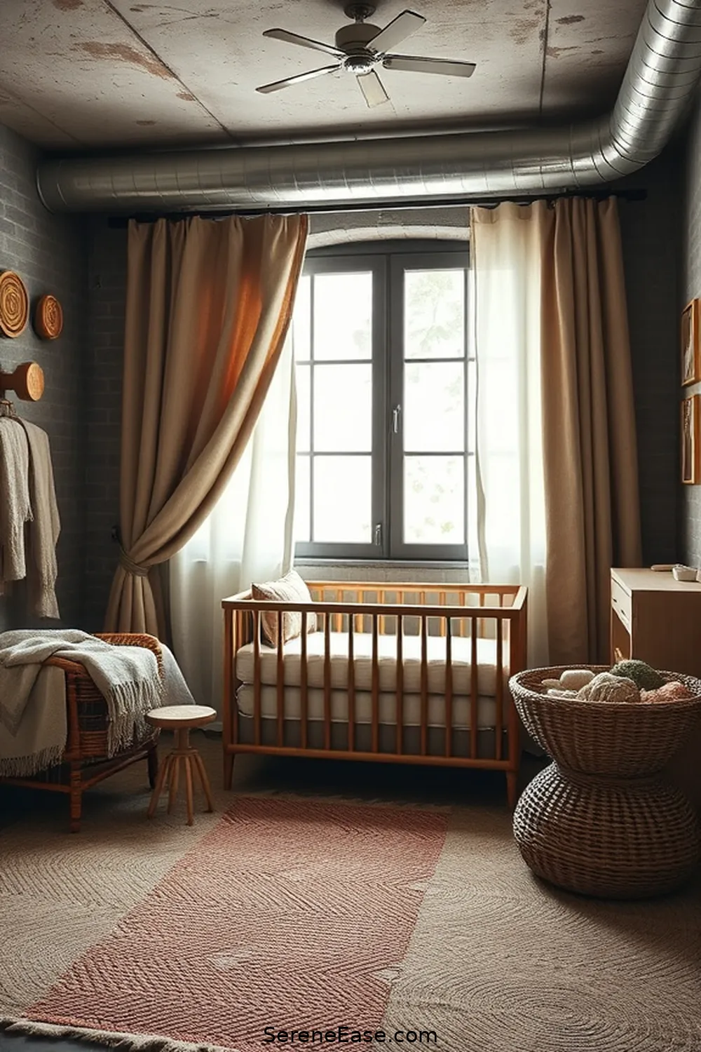 20 Ways to Incorporate Earth Tones in Industrial Style Nurseries 4 Incorporate Textured Fabrics for 20 Ways to Incorporate Earth Tones in Industrial Style Nurseries