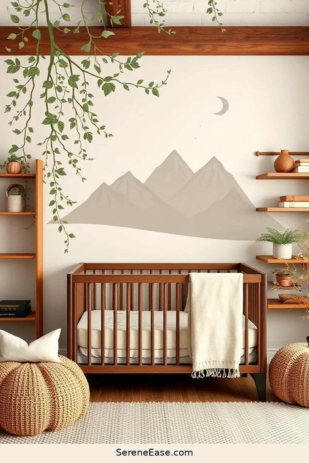 20 Ways to Incorporate Earth Tones in Industrial Style Nurseries 18 Incorporate Wall Decals With Nature Themes for 20 Ways to Incorporate Earth Tones in Industrial Style Nurseries