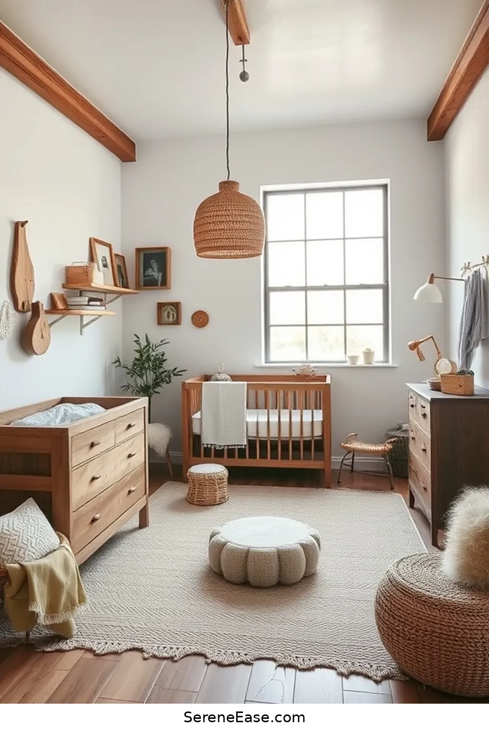 20 Ways to Incorporate Earth Tones in Industrial Style Nurseries 3 Opt for Natural Wood Furniture for 20 Ways to Incorporate Earth Tones in Industrial Style Nurseries