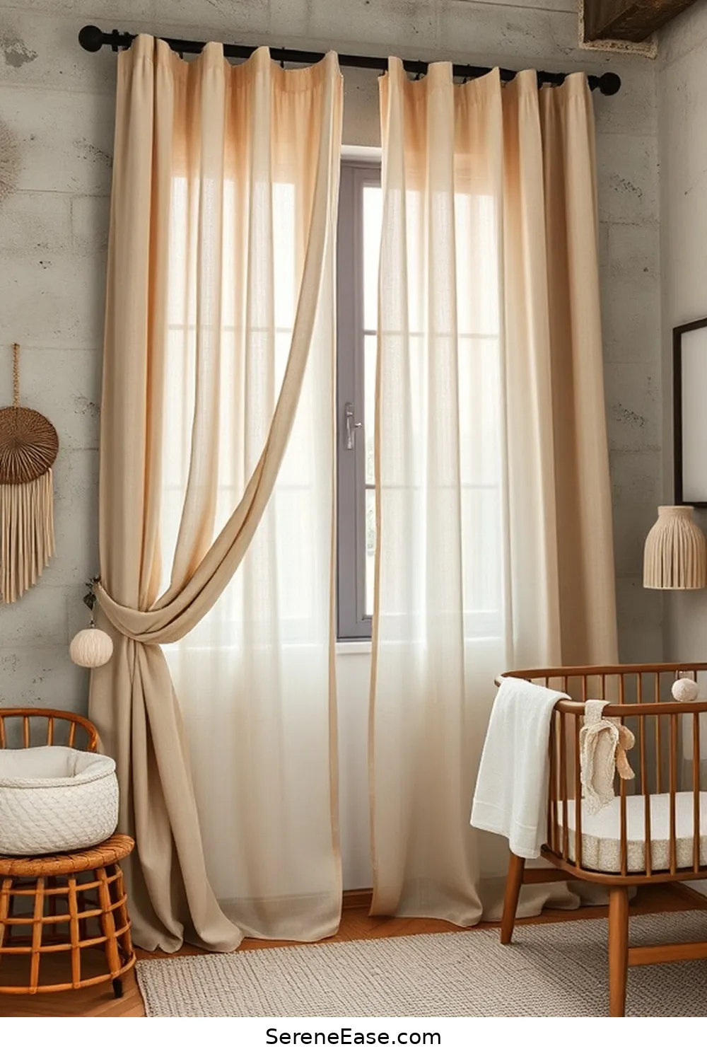 20 Ways to Incorporate Earth Tones in Industrial Style Nurseries 17 Select Natural Fiber Curtains for 20 Ways to Incorporate Earth Tones in Industrial Style Nurseries