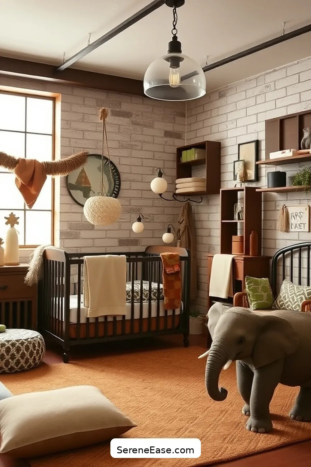 20 Ways to Incorporate Earth Tones in Industrial Style Nurseries 13 Use Metal Accents in Earthy Tones for 20 Ways to Incorporate Earth Tones in Industrial Style Nurseries