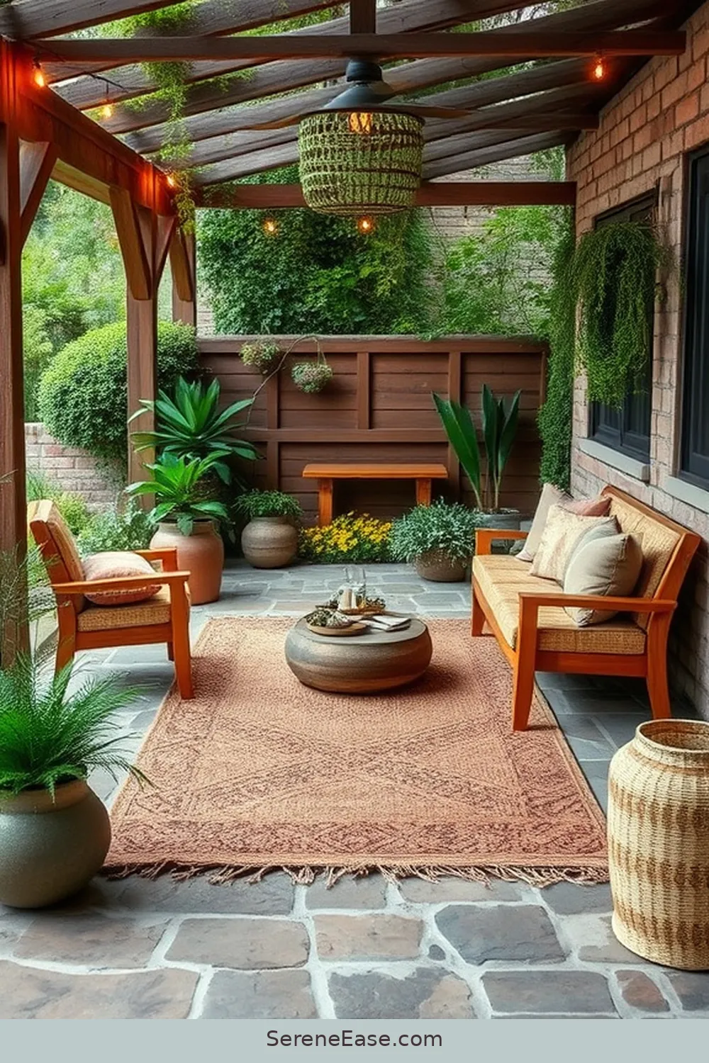 20 Ways to Incorporate Earth Tones in Your Rustic Style Outdoor Patio 14 Choose Outdoor Rugs in Earth Tones for 20 Ways to Incorporate Earth Tones in Your Rustic Style Outdoor Patio
