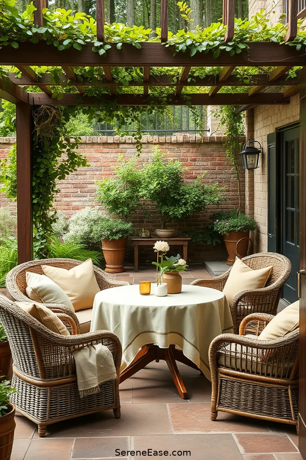 20 Ways to Incorporate Earth Tones in Your Rustic Style Outdoor Patio 17 Integrate Natural Fabrics for 20 Ways to Incorporate Earth Tones in Your Rustic Style Outdoor Patio