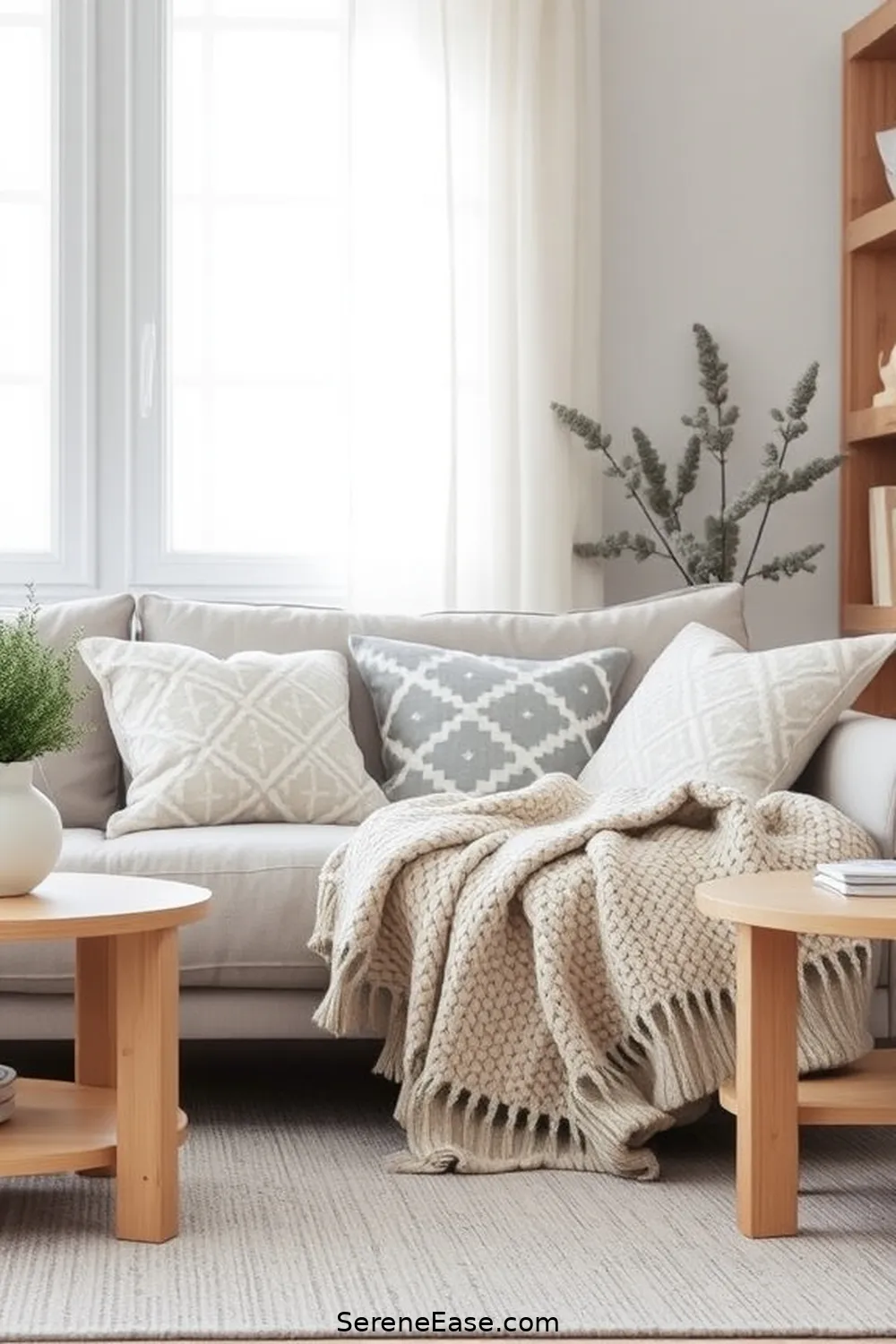 20 Ways to Incorporate Neutral Tones in Scandinavian Living Room Style 9 Choose Subtle Patterns for 20 Ways to Incorporate Neutral Tones in Scandinavian Living Room Style