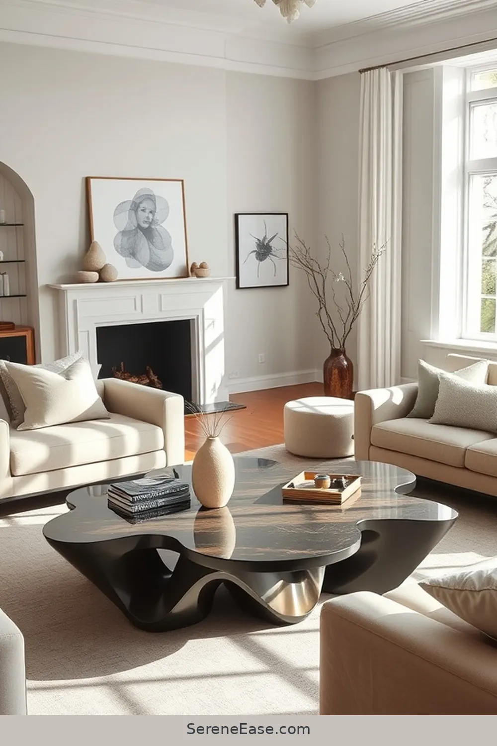 20 Ways to Incorporate Neutral Tones in Scandinavian Living Room Style 17 Choose a Statement Coffee Table for 20 Ways to Incorporate Neutral Tones in Scandinavian Living Room Style