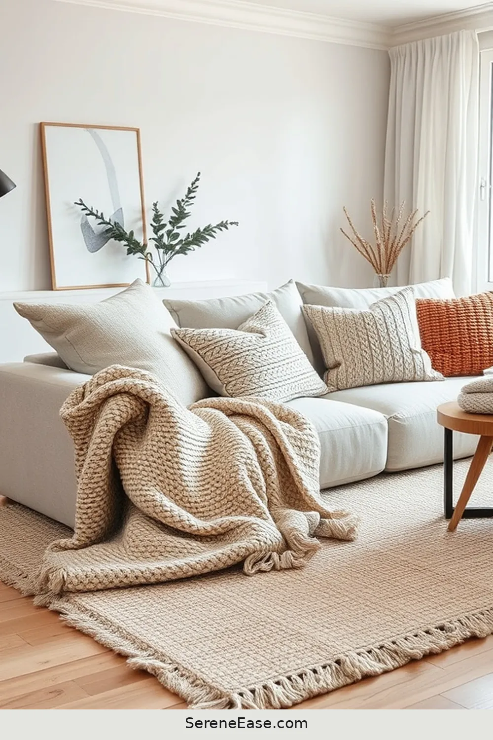 20 Ways to Incorporate Neutral Tones in Scandinavian Living Room Style 4 Incorporate Soft Textiles for 20 Ways to Incorporate Neutral Tones in Scandinavian Living Room Style