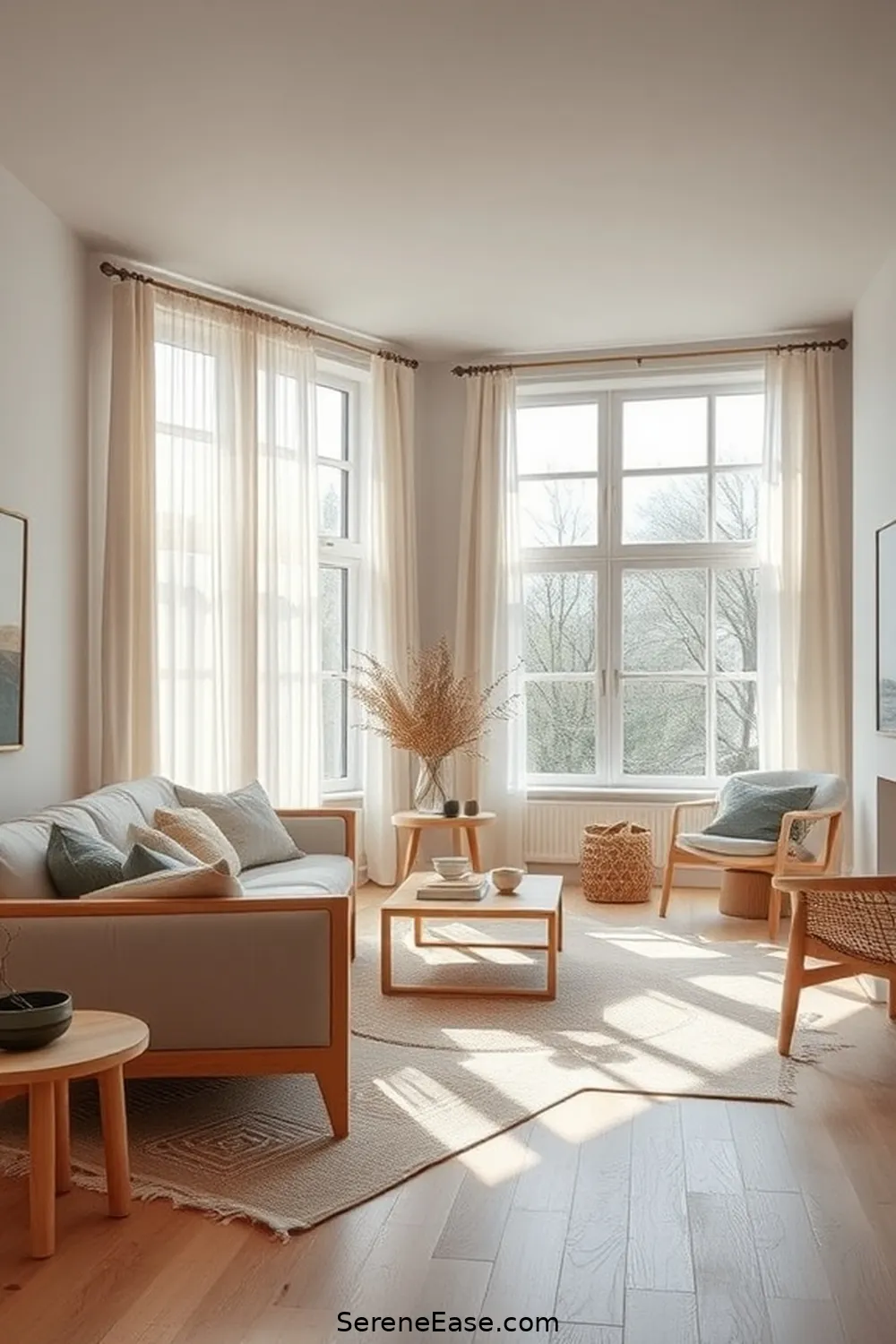 20 Ways to Incorporate Neutral Tones in Scandinavian Living Room Style 13 Maximize Natural Light for 20 Ways to Incorporate Neutral Tones in Scandinavian Living Room Style