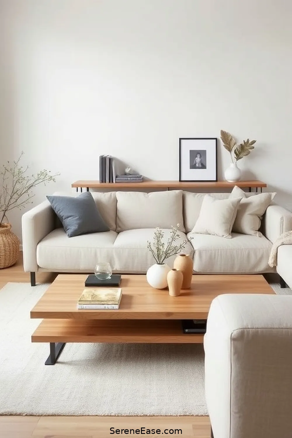 20 Ways to Incorporate Neutral Tones in Scandinavian Living Room Style 16 Use Decorative Accessories Sparingly for 20 Ways to Incorporate Neutral Tones in Scandinavian Living Room Style