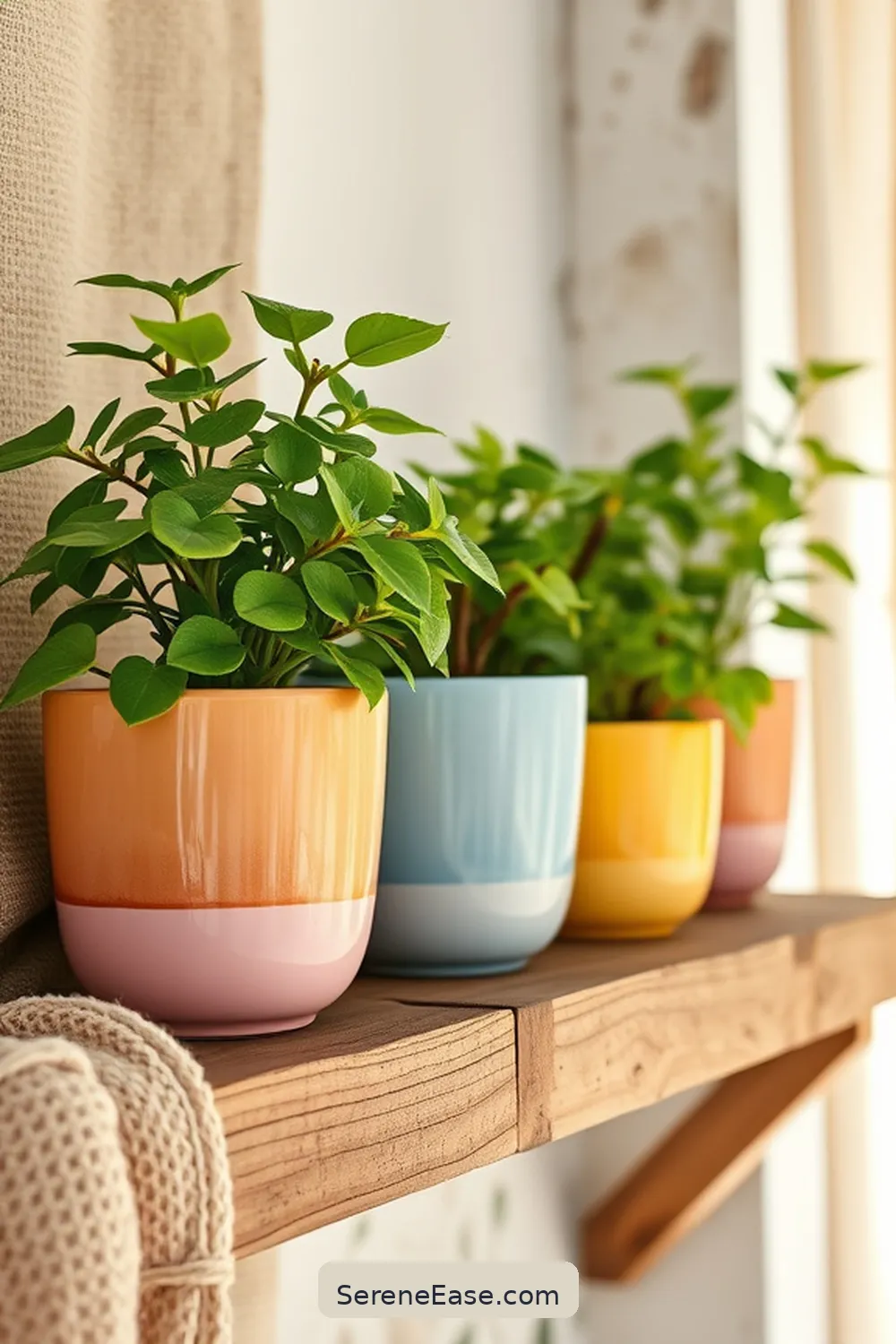 20 Ways to Infuse Pastels Into Your Bohemian Style Library 11 Decorate With Pastel Planters for 20 Ways to Infuse Pastels Into Your Bohemian Style Library
