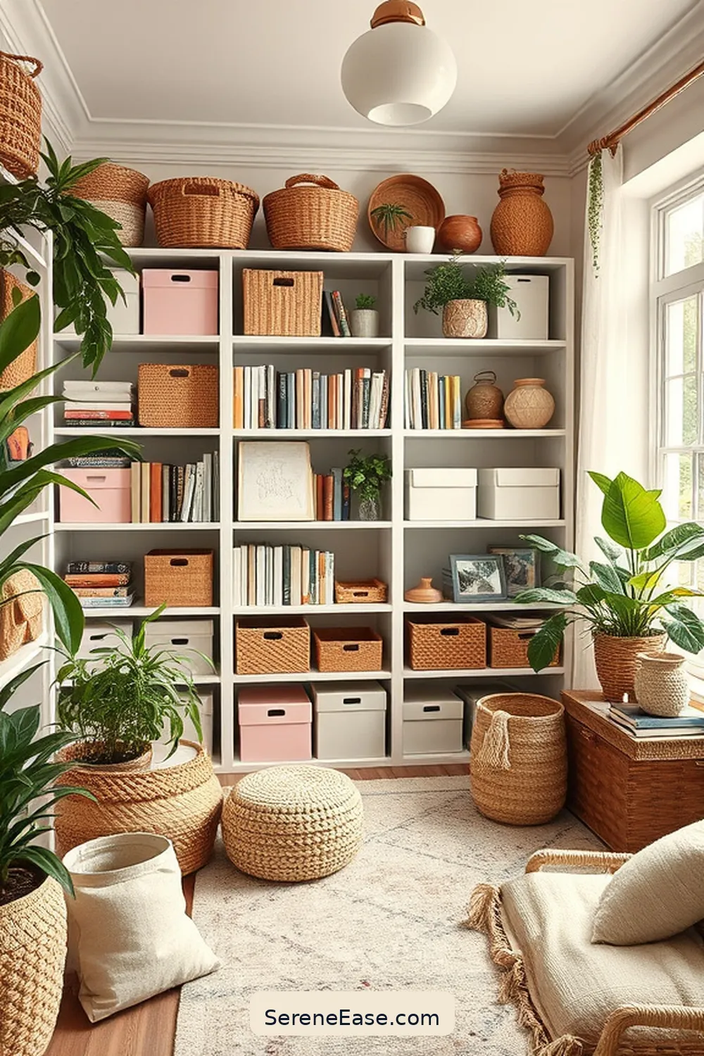20 Ways to Infuse Pastels Into Your Bohemian Style Library 13 Utilize Pastel Storage Solutions for 20 Ways to Infuse Pastels Into Your Bohemian Style Library