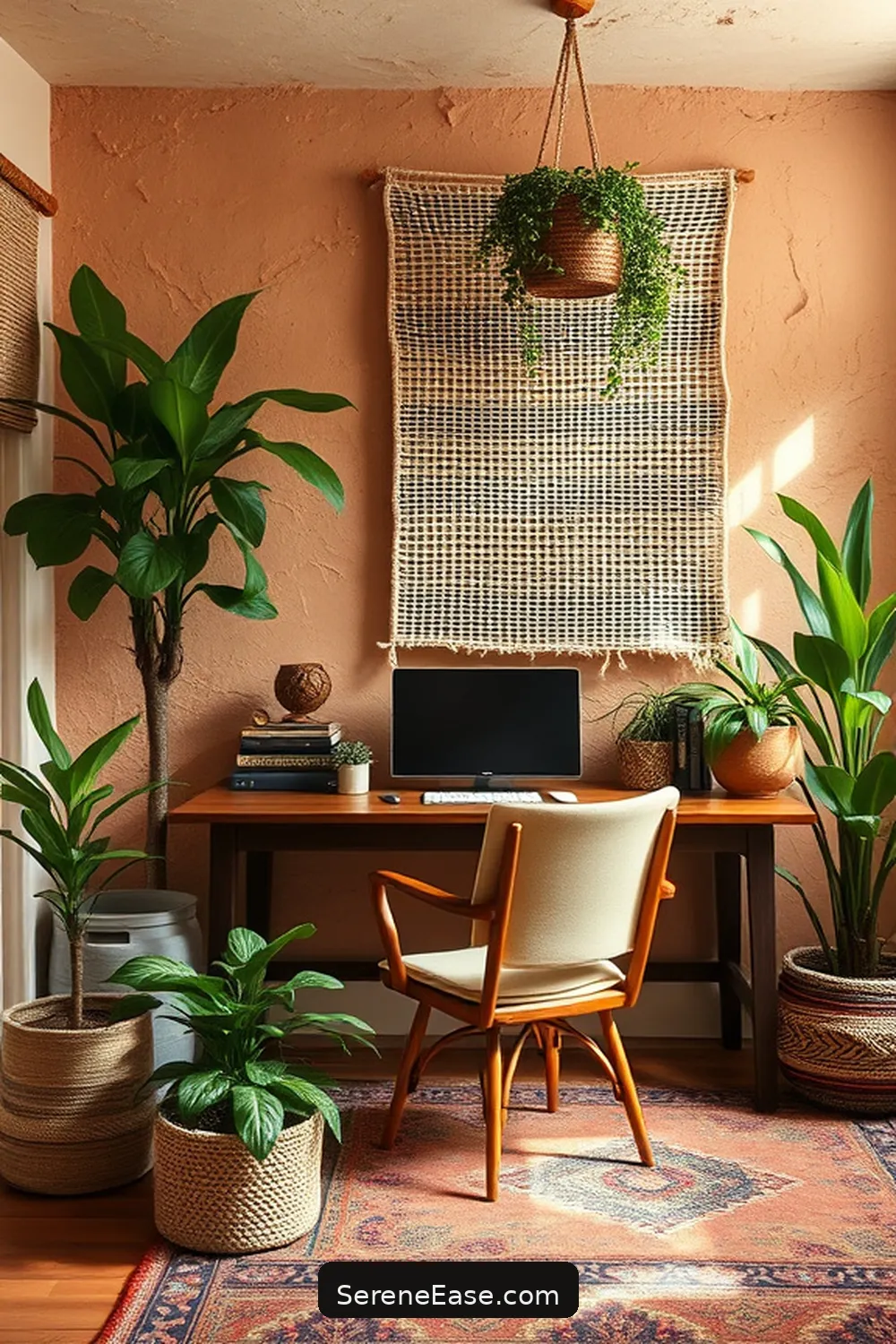 20 Ways to Integrate Earth Tones Into Your Bohemian Style Home Office 10 Install Earthy Wall Treatments for 20 Ways to Integrate Earth Tones Into Your Bohemian Style Home Office