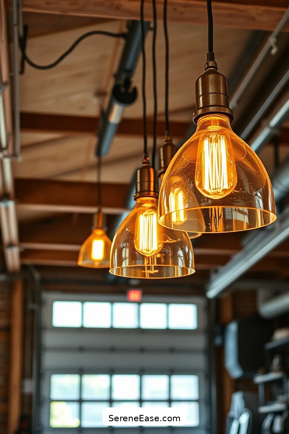 20 Ways to Use Metallic Accents in Rustic Garage Style 2 Incorporate Metallic Light Fixtures for 20 Ways to Use Metallic Accents in Rustic Garage Style