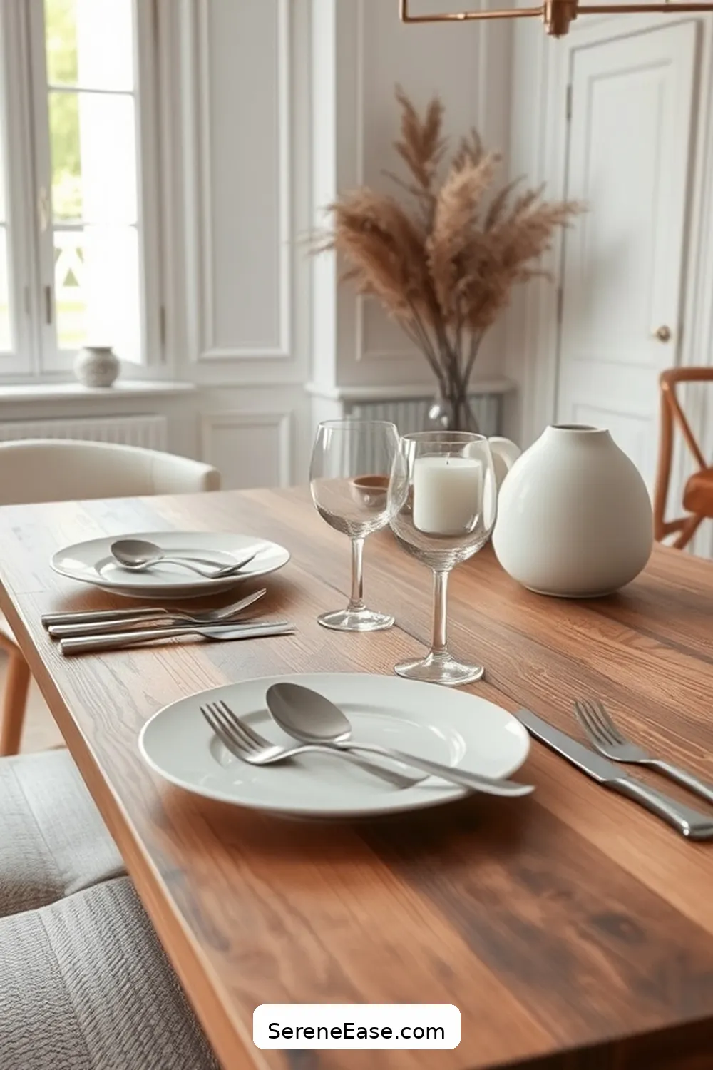 20 Ways to Use Metallic Accents in Scandinavian Style Dining Rooms 8 Select Metallic Flatware for 20 Ways to Use Metallic Accents in Scandinavian Style Dining Rooms