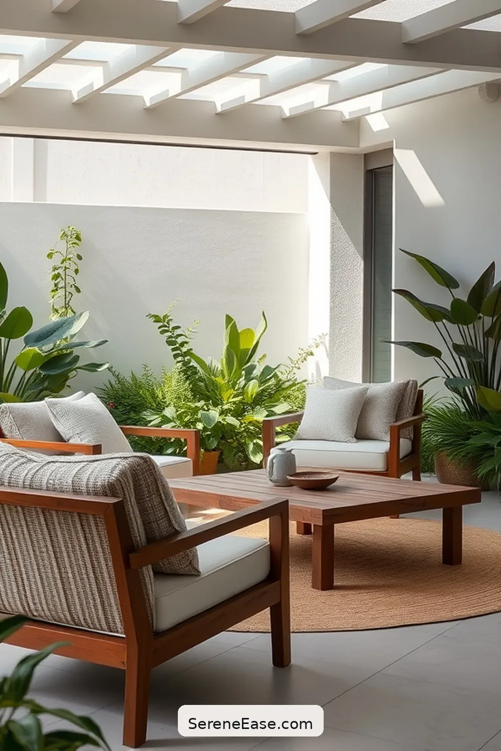 20 Ways to Use Neutral Tones in Your Mid-Century Modern Outdoor Patio Style 19 Create a Relaxing Lounge Area With Neutral Fabrics for 20 Ways to Use Neutral Tones in Your Mid-Century Modern Outdoor Patio Style