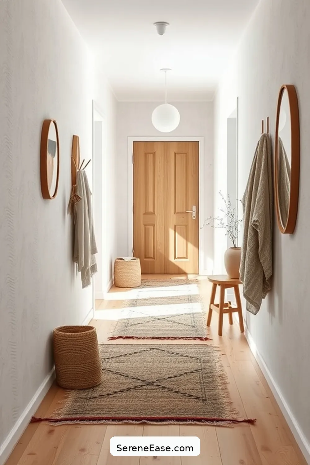 21 Key Elements for a Monochromatic Scandinavian Style Hallway 7 Add Textural Elements for 21 Key Elements for a Monochromatic Scandinavian Style Hallway
