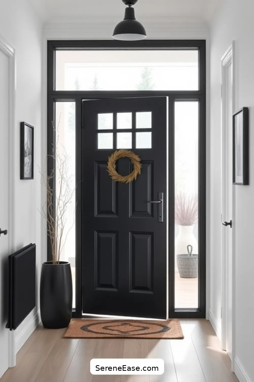 21 Key Elements for a Monochromatic Scandinavian Style Hallway 20 Choose a Welcoming Door for 21 Key Elements for a Monochromatic Scandinavian Style Hallway