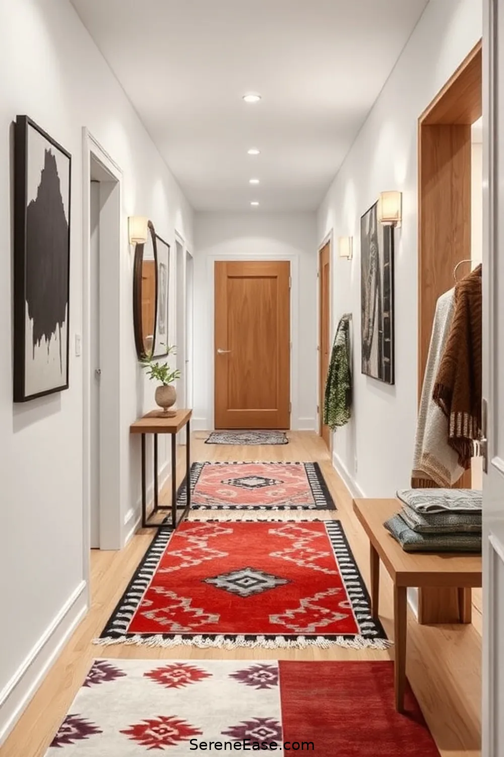 21 Key Elements for a Monochromatic Scandinavian Style Hallway 16 Incorporate Scandinavian Patterns for 21 Key Elements for a Monochromatic Scandinavian Style Hallway