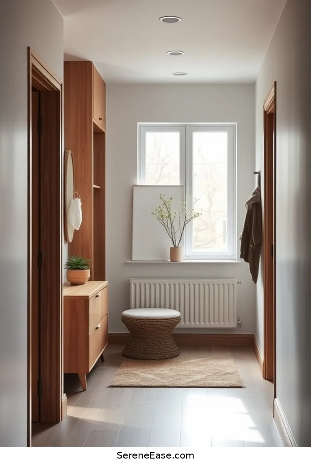 21 Key Elements for a Monochromatic Scandinavian Style Hallway 17 Maintain Clutter-Free Surfaces for 21 Key Elements for a Monochromatic Scandinavian Style Hallway