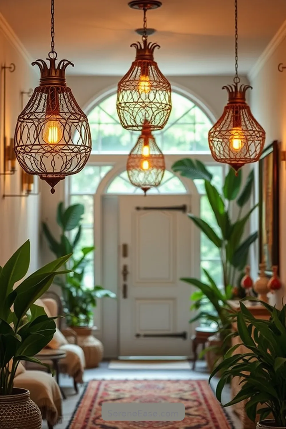 Metallic Light Fixtures for 21 Stunning Metallic Accents for Your Bohemian Entryway Style