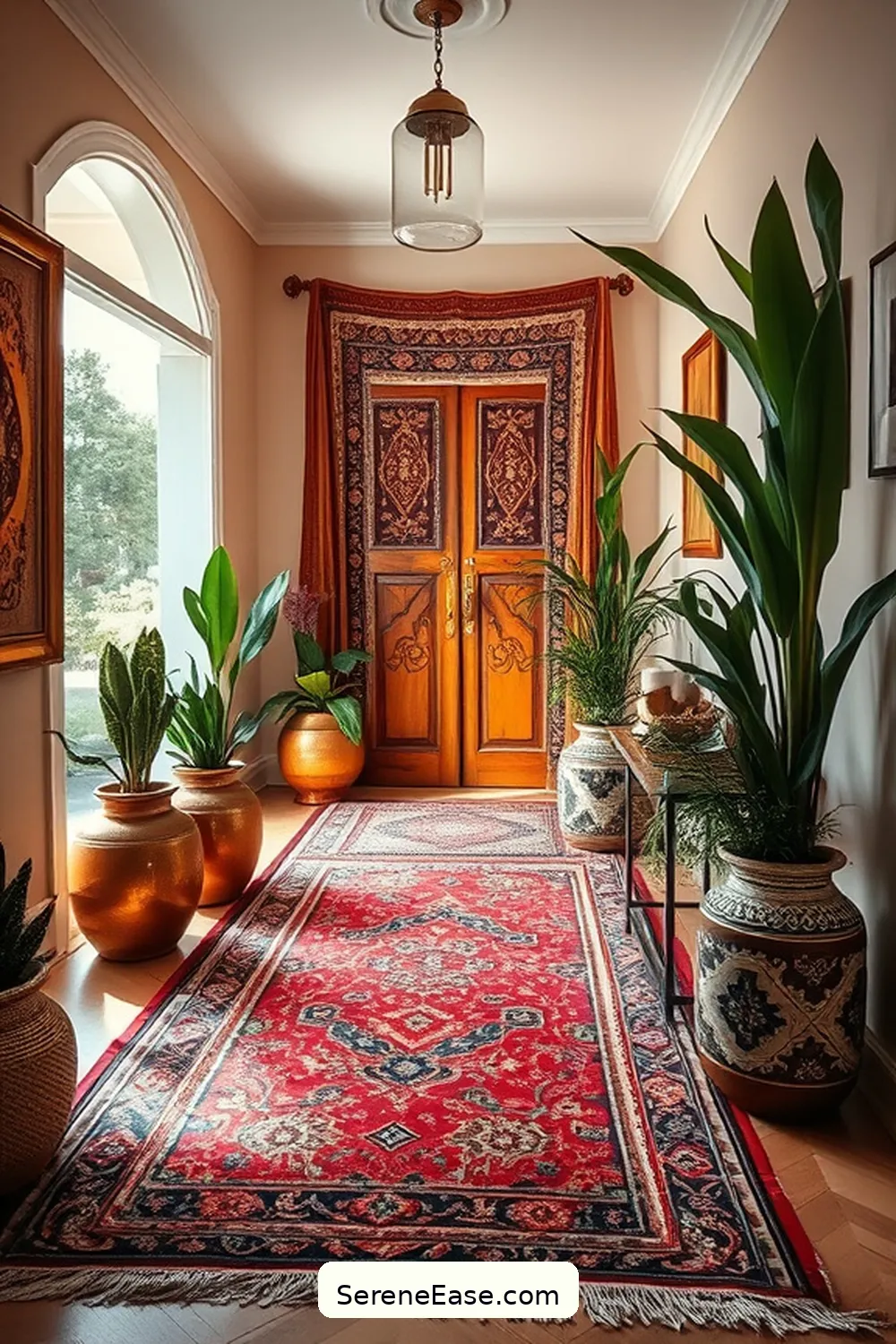 Metallic Rugs for 21 Stunning Metallic Accents for Your Bohemian Entryway Style