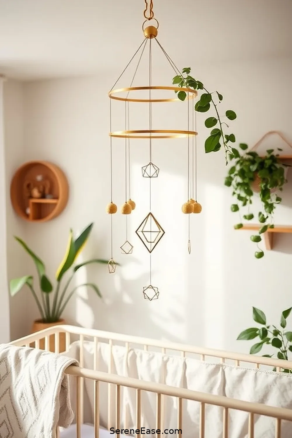 21 Stunning Metallic Accents for a Mid-Century Modern Nursery Style 3 Brass Mobile Hangings for 21 Stunning Metallic Accents for a Mid-Century Modern Nursery Style