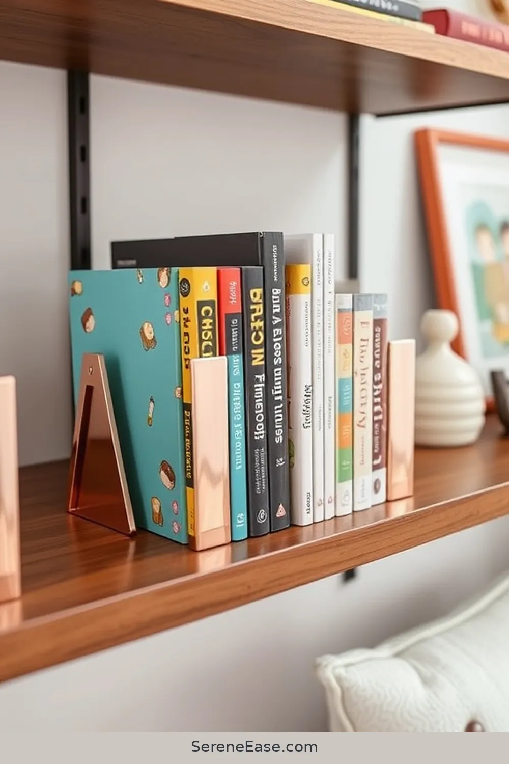 21 Stunning Metallic Accents for a Mid-Century Modern Nursery Style 11 Copper Bookends for 21 Stunning Metallic Accents for a Mid-Century Modern Nursery Style