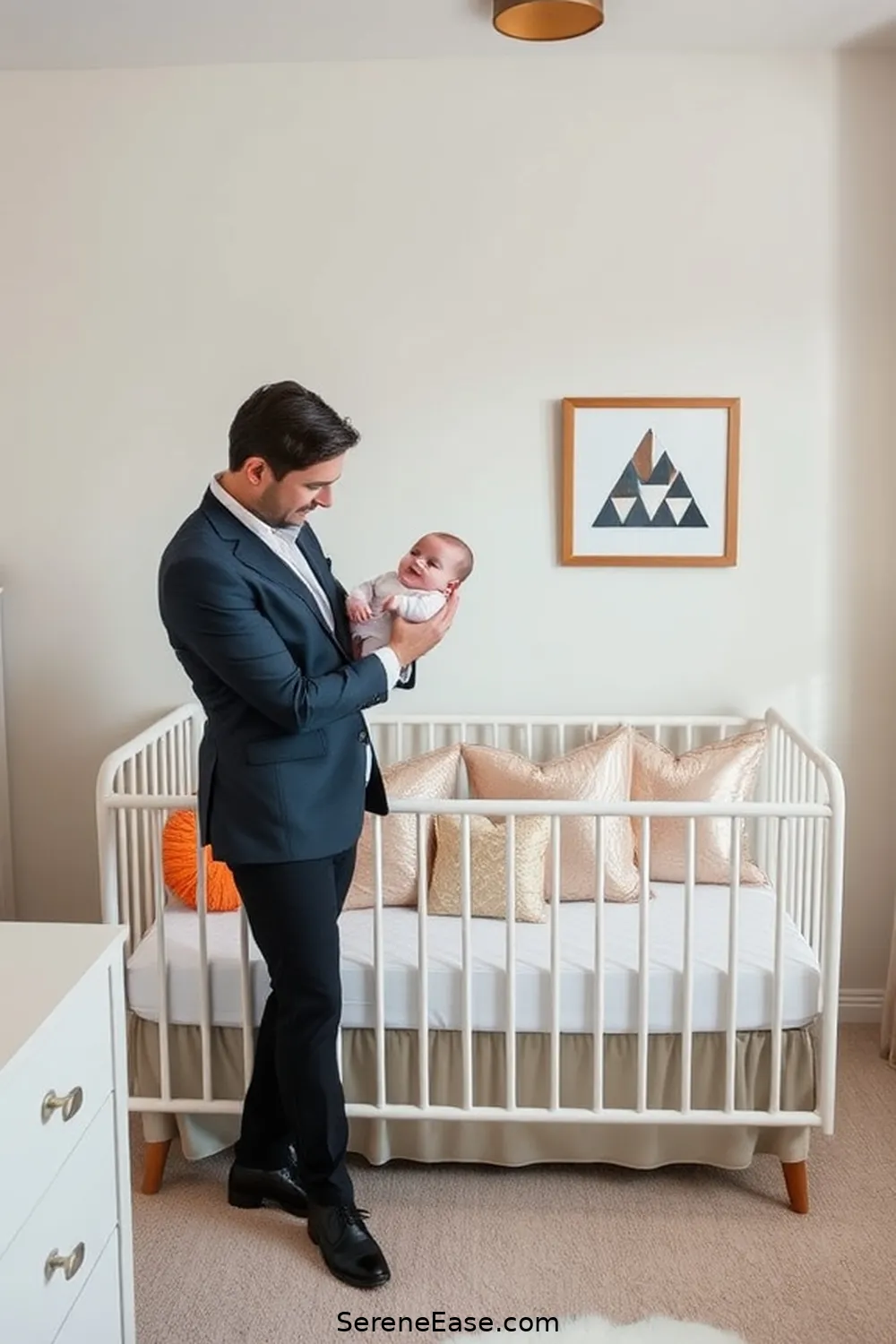 21 Stunning Metallic Accents for a Mid-Century Modern Nursery Style 9 Shiny Accent Pillows for 21 Stunning Metallic Accents for a Mid-Century Modern Nursery Style
