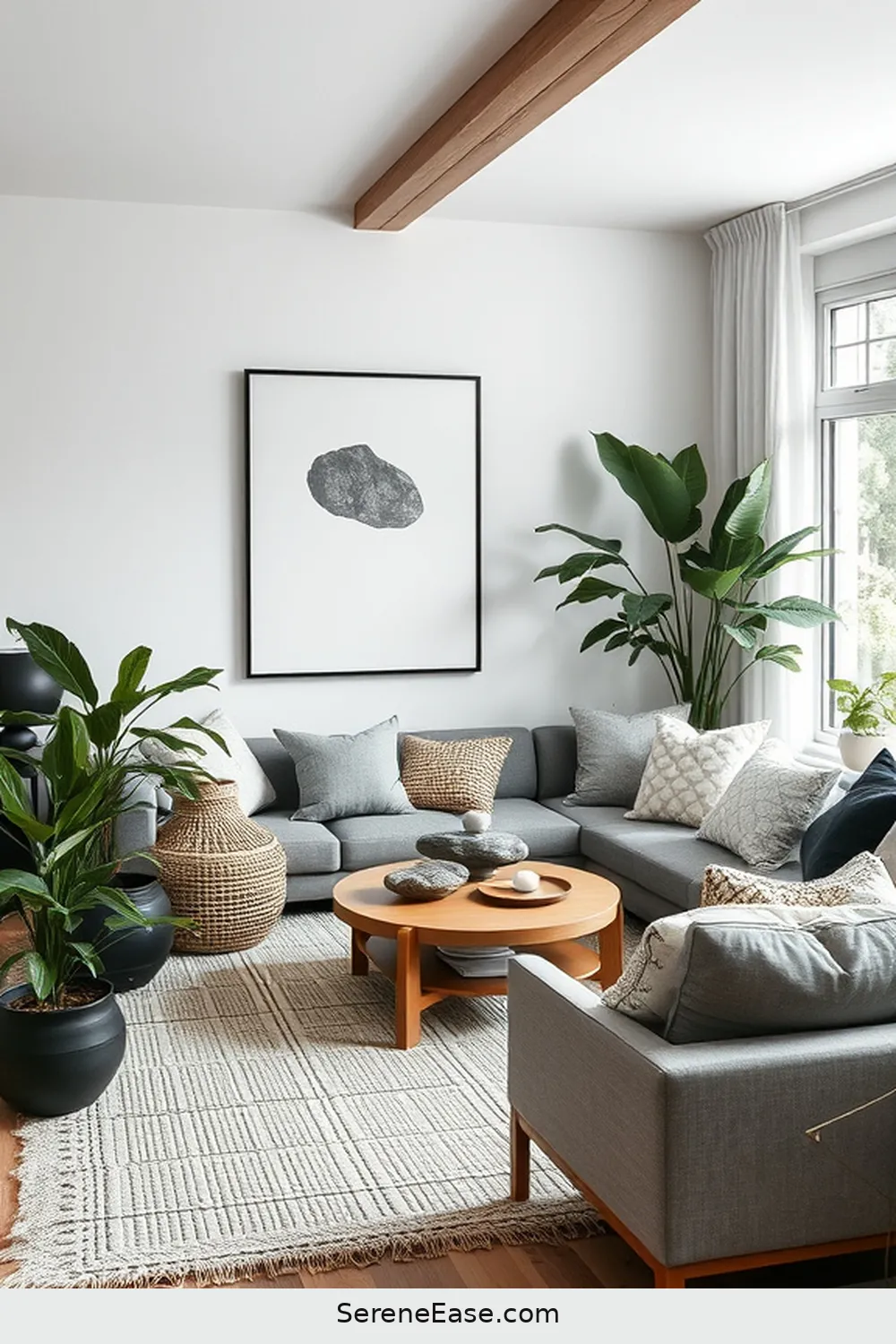 21 Ways to Achieve Black and White Scandinavian Style Living Room 4 Incorporate Natural Materials for 21 Ways to Achieve Black and White Scandinavian Style Living Room