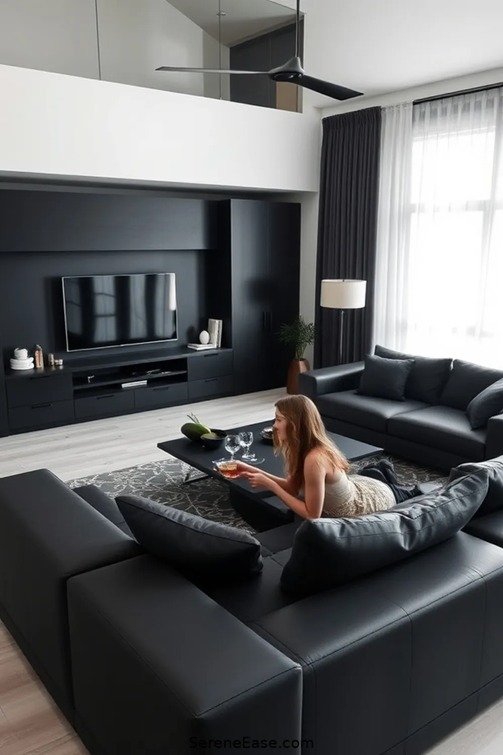 21 Ways to Achieve Black and White Scandinavian Style Living Room 15 Keep Clutter to a Minimum for 21 Ways to Achieve Black and White Scandinavian Style Living Room