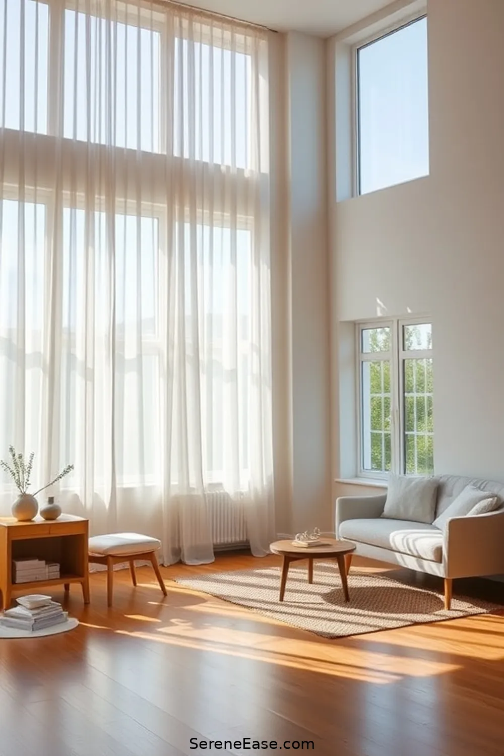 21 Ways to Achieve Black and White Scandinavian Style Living Room 19 Opt for Simple Window Treatments for 21 Ways to Achieve Black and White Scandinavian Style Living Room