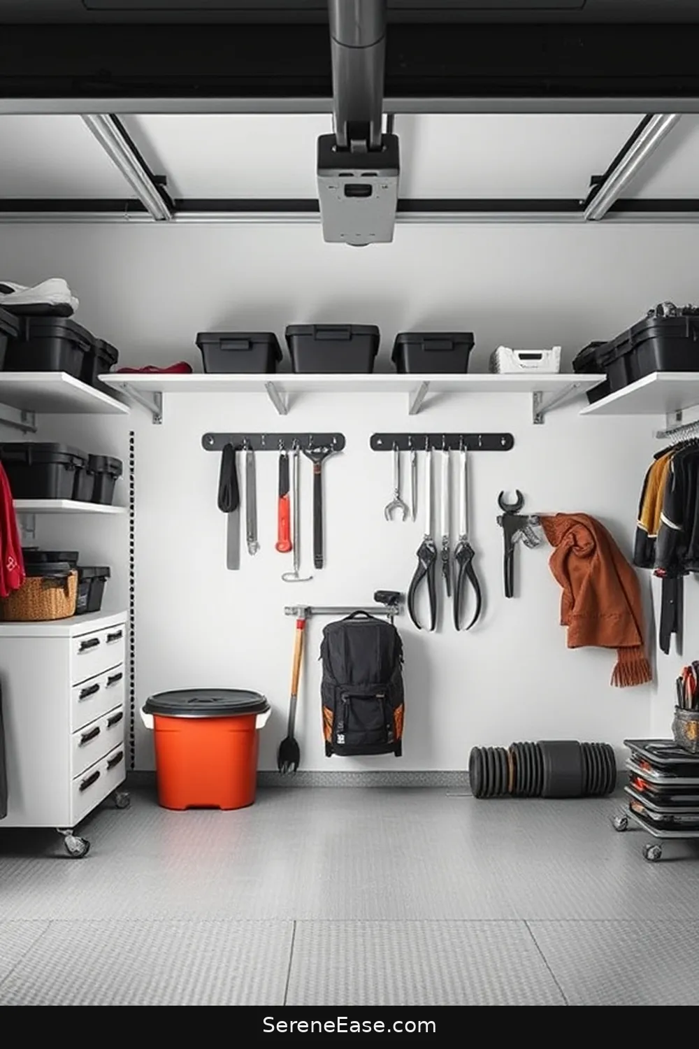 21 Ways to Achieve Monochromatic Garage Mid-Century Modern Style 9 Organize With Stylish Storage Solutions for 21 Ways to Achieve Monochromatic Garage Mid-Century Modern Style