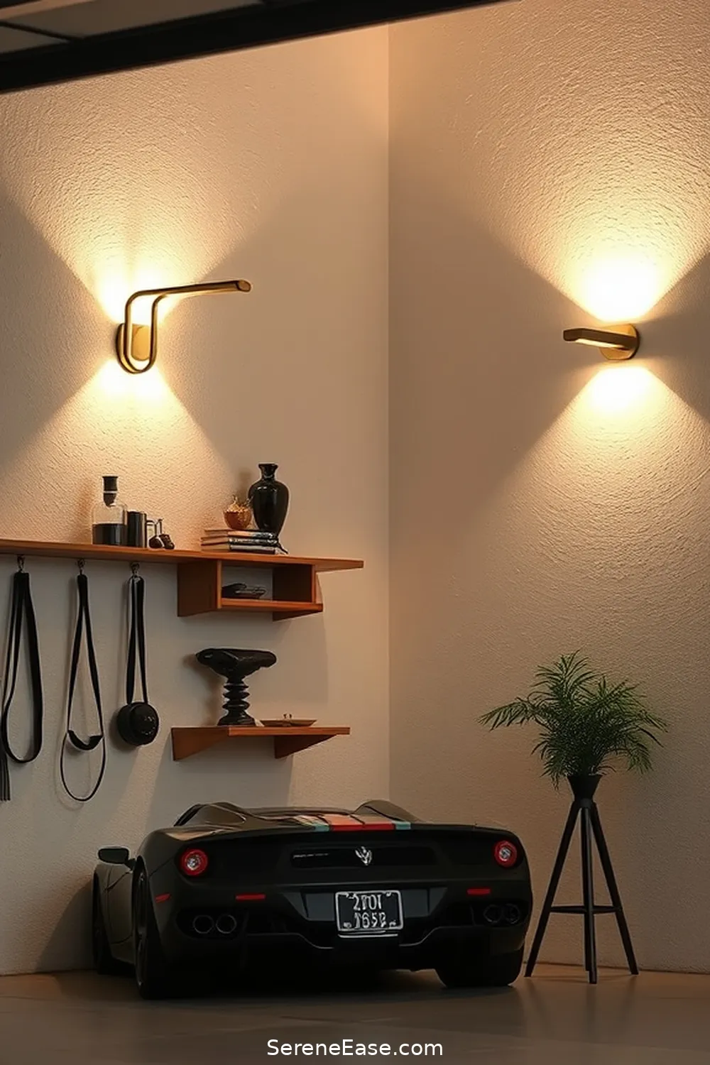 21 Ways to Achieve Monochromatic Garage Mid-Century Modern Style 6 Utilize Wall-Mounted Lighting Fixtures for 21 Ways to Achieve Monochromatic Garage Mid-Century Modern Style