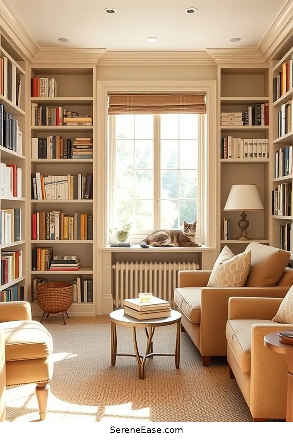 21 Ways to Achieve Monochromatic Rustic Style in Your Library 2 Choose a Neutral Color Palette for 21 Ways to Achieve Monochromatic Rustic Style in Your Library